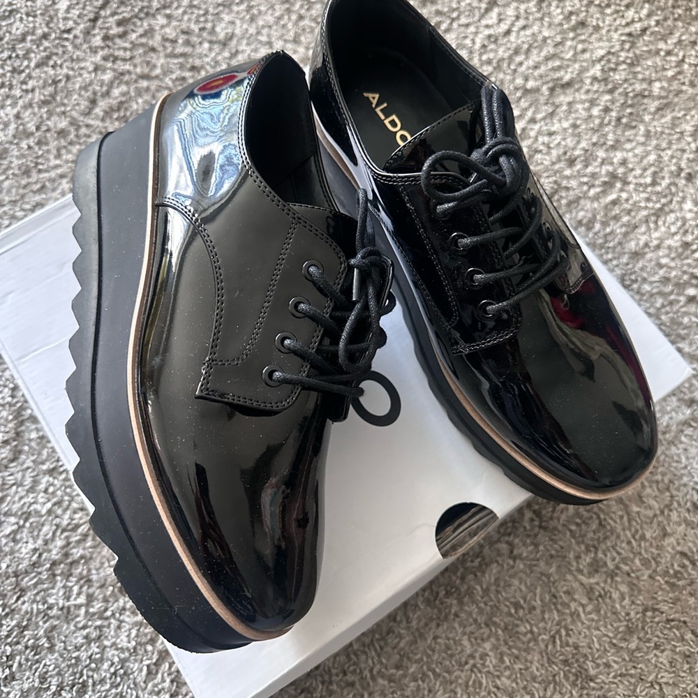 Aldo Black Platform Shoes